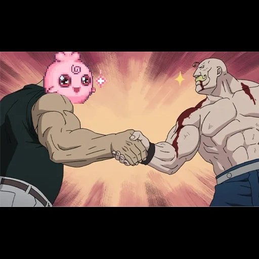 hantavirus meme, meme steel alchemist, iron and steel alchemists shake hands, steel alchemist meme handshake, armstrong the steel alchemist shook hands