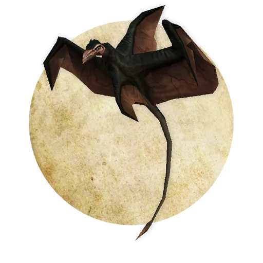 bat mouse clipart, the bat is small, bat a white background, morrowind rocky rider, rock rider mordovind