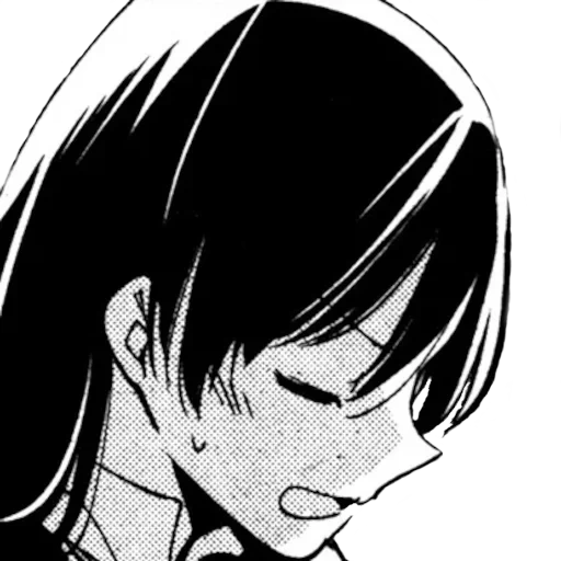 caricatures, figure, personnages d'anime, asuka pleure dans le manga, l'autre moitié de la bande dessinée