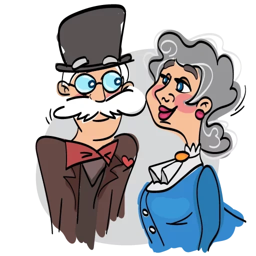 lady, grandma cartoon, fashion grandma cartoon