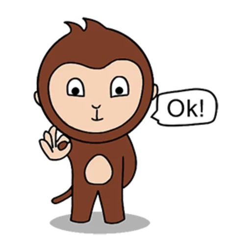 broma, mono, el mono es dulce, dibujo de mono, caricatura de mono