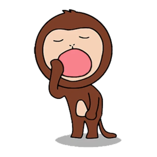 mainan, monyet, monyet pemikiran, kartun monyet, tee dan mo bath time app