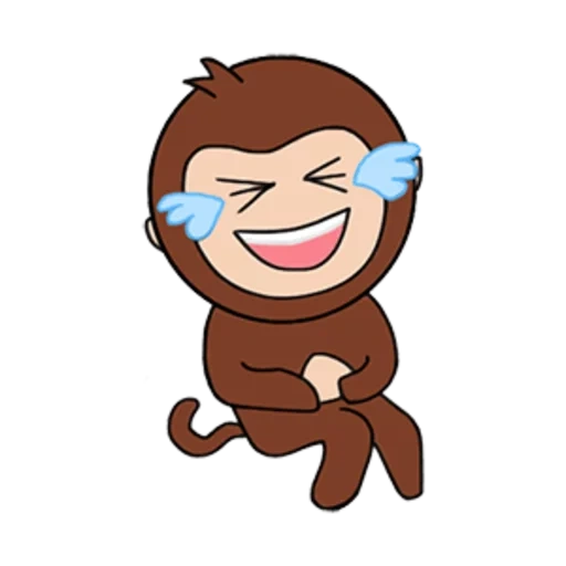 monkey, обезьяна, обезьянка, обезьяна ios, рисунок обезьянки
