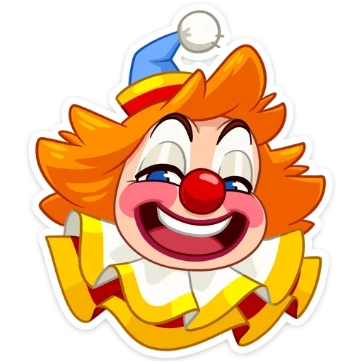 vilya, clown, clown rouge, clown gai