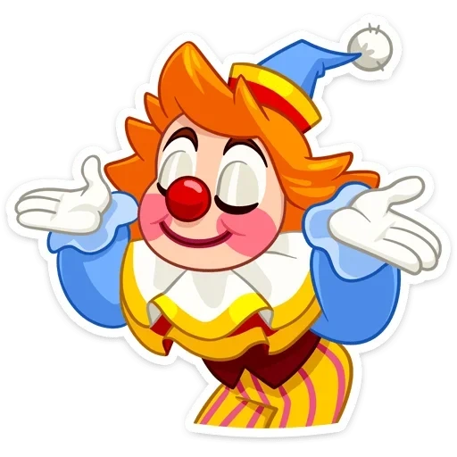 vilya, clown, personnages, clown rouge