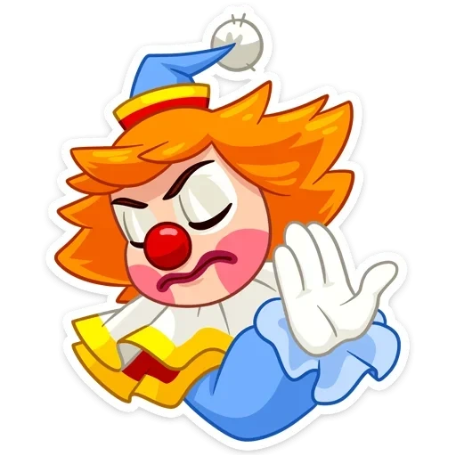 vilya, clown, clown rouge