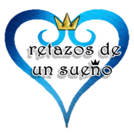 logo, flacon, symbole kh, de corazón, le cœur du roi symbolise le cœur