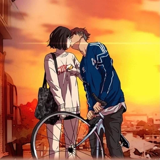 anime, picture, windbreak, anime couples, anime guys