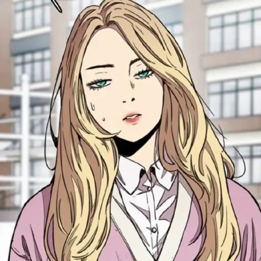 anime ideen, markha als ein mädchen, windbreaker shelly, das mädchen ist ein wunderschöner anime, windbreaker manga blonde