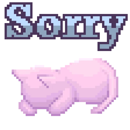 animación, cerdo, gato píxel, pixel rosa, animación de arte de píxeles de jabalí