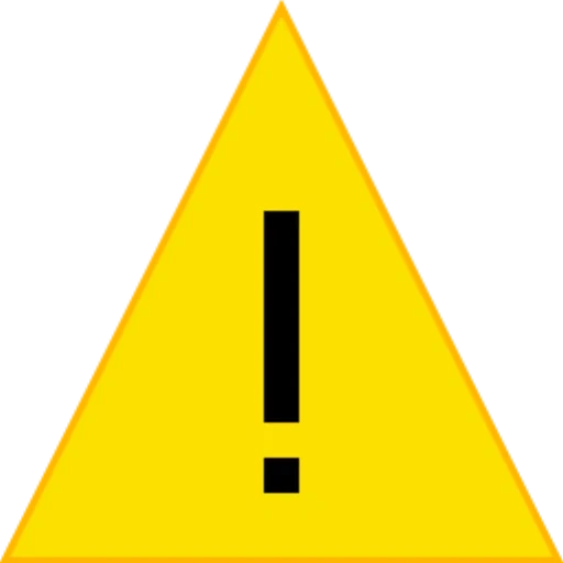 distintivo di pericolo, icona di avvertimento, segnali di avvertimento, il segno è un triangolo giallo, il segno esclamativo dell'icona