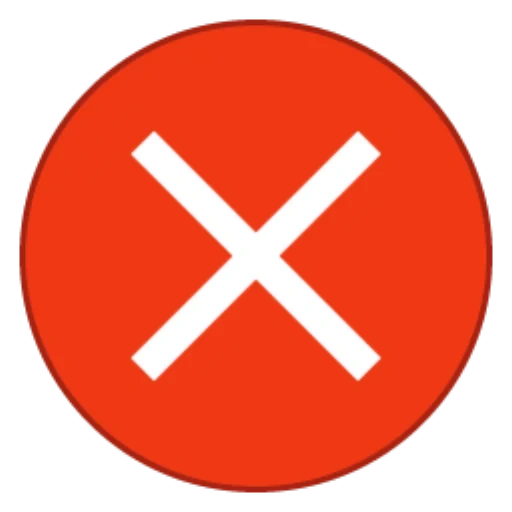 bildschirm, svg symbole, die ikone der stornierung, kreuzikone, roter kreuzkreis