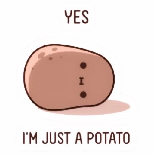 potato, картошка, скриншот, картофель, милая картошка