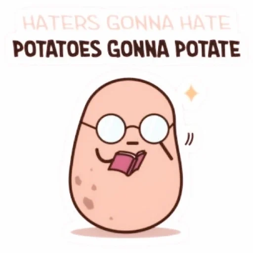 meme, pommes de terre, je suis une pomme de terre, pommes de terre kawai, les pommes de terre sont drôles