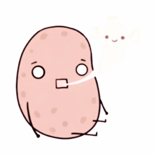 potatoes, sweet potatoes, potato drawing, kawaii potatoes