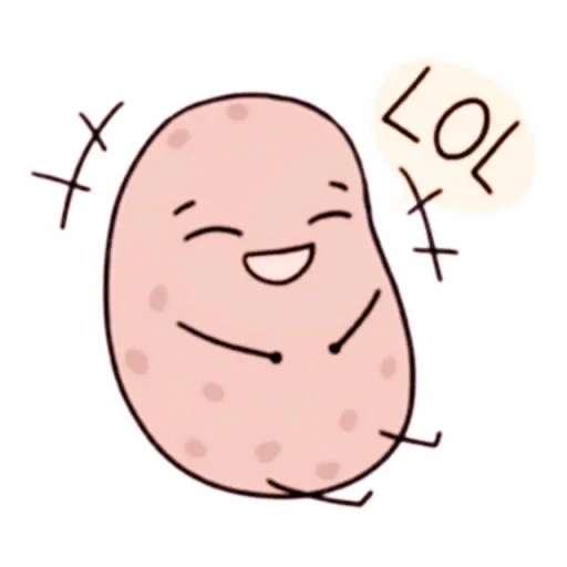 potatoes, potato, potato drawing, the potato is funny