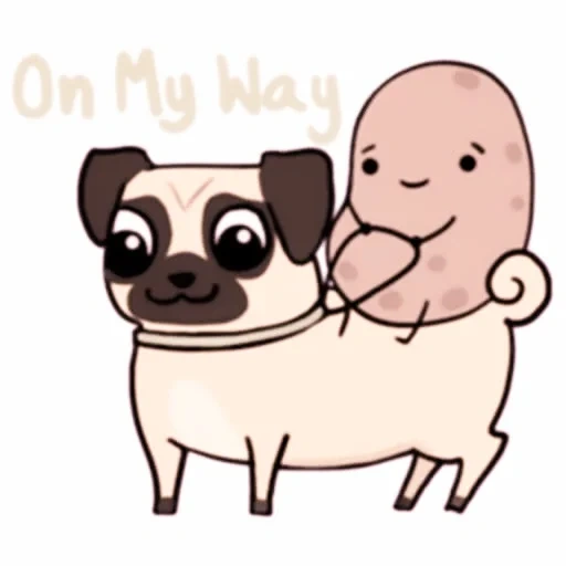 mops pops, mops sross, kawaii pug, pug adorabili, cani kawaii di pugs