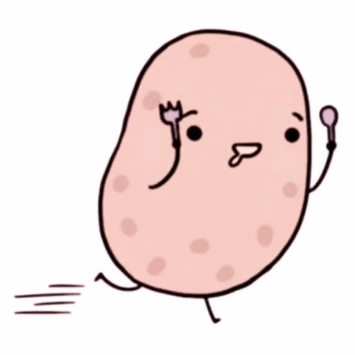 potatoes, kawai potato, potato drawing, kawaii potatoes