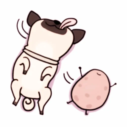 pig, potatoes, dear pig, dear piglet, potato sticker
