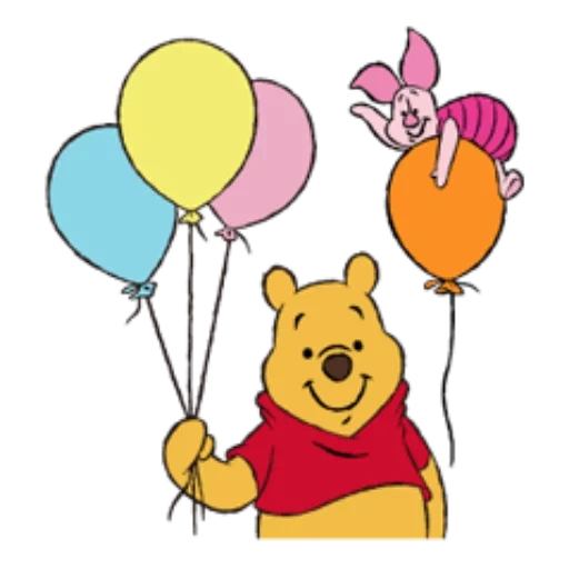 winnie puuh, winnie der flusen ist ein ball, winnie die flusenwellen, clipart winnie pukh, winnie pooh disney s sharikami