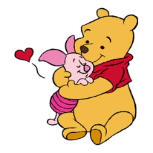 winnie the pooh, disney winnie the pooh, winnie the pooh piggy, winnie the pooh piggy disney, winnie the pooh pig hug