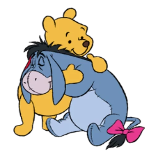 winnie the pooh, l'asino di winnie the pooh, winnie the bear disney ia, disney winnie, winnie the pooh eeyore