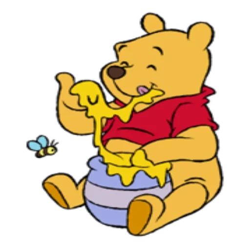 winnie l'ourson, winnie pooh miel, disney winnie pukh, winnie pooh mange du miel, winnie l'ours en peluche