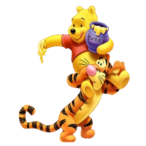 tigre saltitante, winnie the pooh, o ursinho da disney winnie, winnie the pooh jump tiger, bom dia rapaz