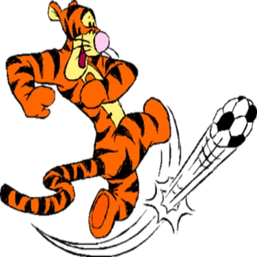 tiger winnie, caractère tigre, tiger winnie pukh, winnie le fluff est tiger, tiger cartoon winnie