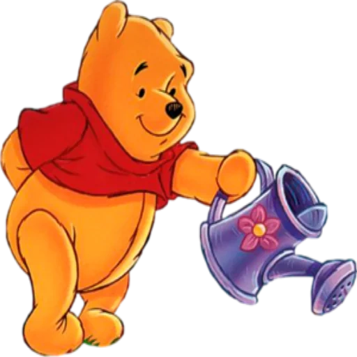 winnie the pooh, winnie pooh heroes, disney winnie pukh, winnie the fluff of watering can, winnie the fluff is his friends