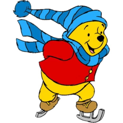 winnie si beruang, disney winnie pukh, kartun winnie pukh, foto teman, pahlawan kartun sepatu skate