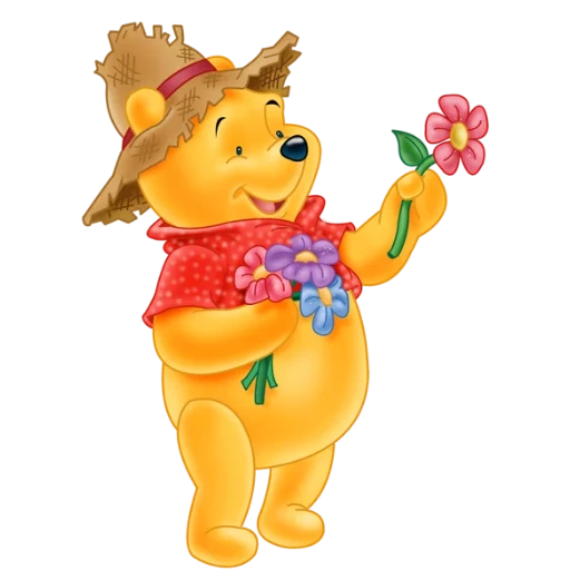 winnie si beruang, pahlawan winnie pooh, winnie fluff flowers, winnie pooh piglet, winnie the fluff adalah latar belakang yang transparan