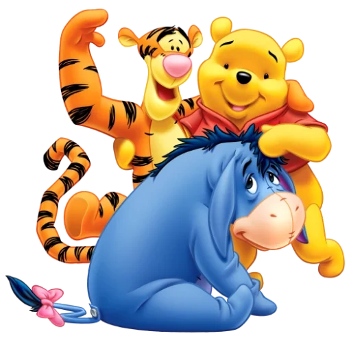 winnie the pooh, winnie the pooh hero, zeichentrickfiguren, winnie the pooh schere, winnie the pooh transparenter boden