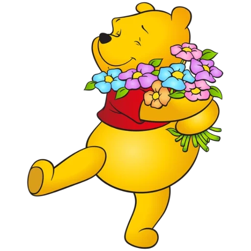 winnie si beruang, winnie fluff flowers, rumah di pooh corner, winnie pooh disney clipart, winnie the fluff adalah latar belakang yang transparan