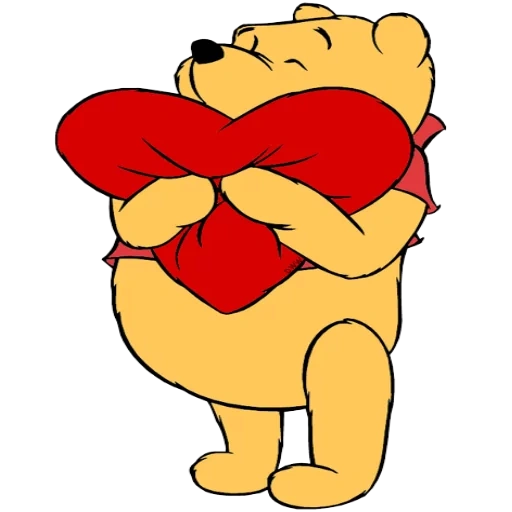 pooh, braço de desenho animado, winnie the pooh em forma de coração, braço de desenho animado, abraço personagem de desenho animado
