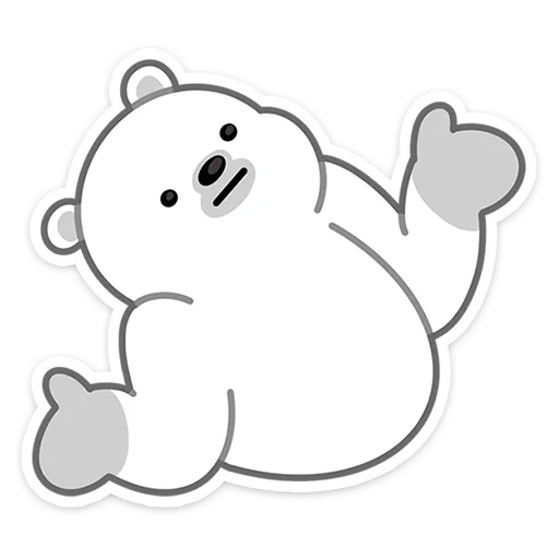 bear, polar bear, we naked bear white, we bare bears ice bear, polar bear we naked bear emotion