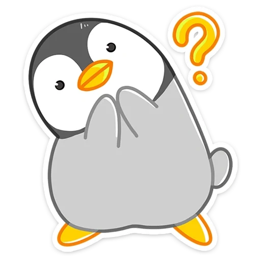 pingouin de chibi, amis d'hiver, pingouin de dessins animés, dessins de pingouins mignons