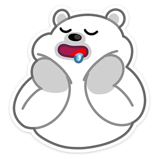 белый мишка, icebear lizf, зимние друзья, белый медведь