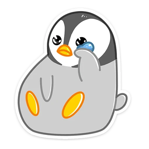 amis d'hiver, sourire pingouin, watsap penguin, pingouin de dessins animés, poussin doux et mignon