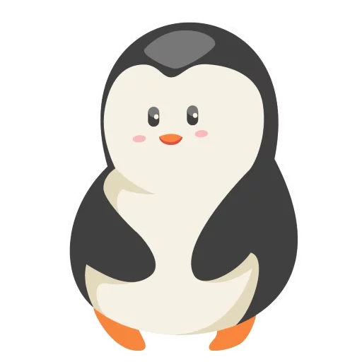 manchot, manchot, pingouin pour les enfants, penguin senya, pingouin de dessins animés