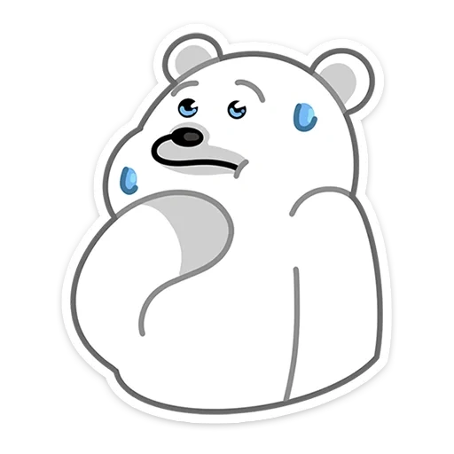 l'ours est blanc, ours polaire, amis d'hiver, ours polaire