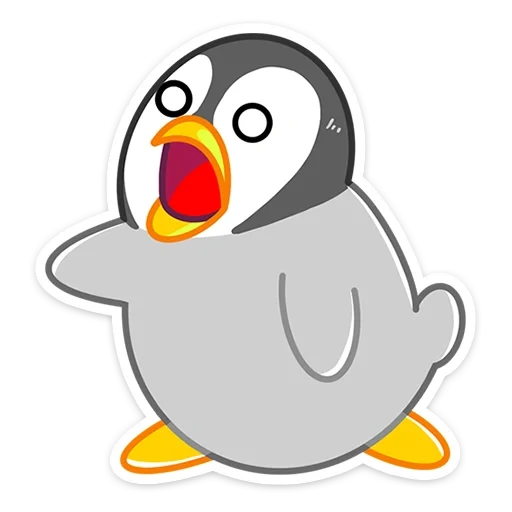 penguin kb, teman musim dingin, penguin kecil, kartun penguin, penguin dengan latar belakang putih