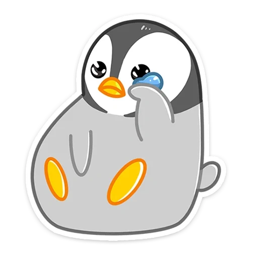 teman musim dingin, penguin vasap, smiley face penguin, kartun penguin, soft and cute chick