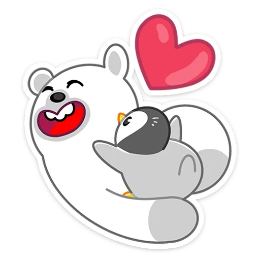 white, white bear, winter friend, laura wilbur lecter, white bear heart shape