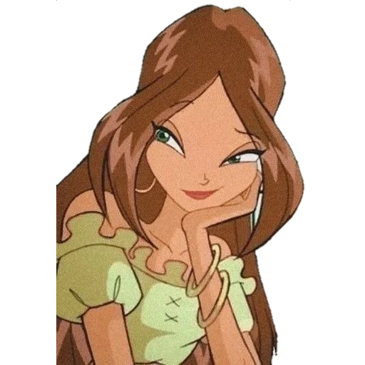 mujer joven, flora winx, abby winx, flora winx, winx redraw