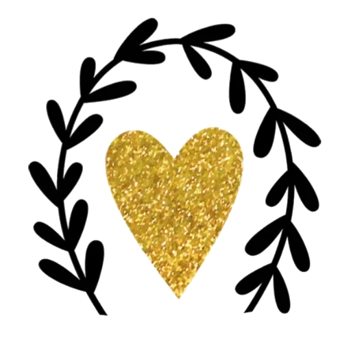 gold glitter, золотое сердечко, золотое сердце вектор, золотые блестки сердце