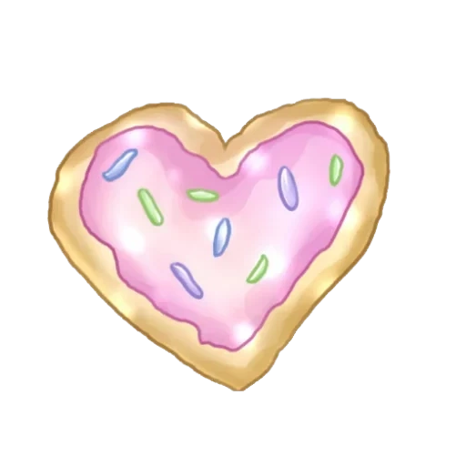pack, пончик сердце, сердце печенье рисунок