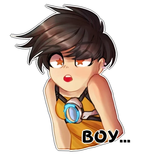 overwatch, chibi tracer, übergroßer tracer, overwatch tracer