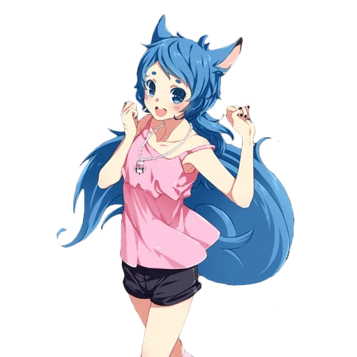 anime dr, anime algunos, el anime es azul, anime hyanna natsu, anime de gato de niña