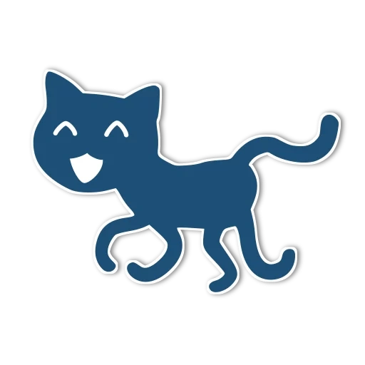 silhouette de chat, emblème du chat, logo cat, emblème du chat noir, profil du chat